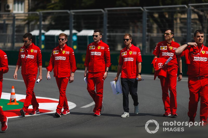Ознакомление с трассой: Себастьян Феттель, Ferrari