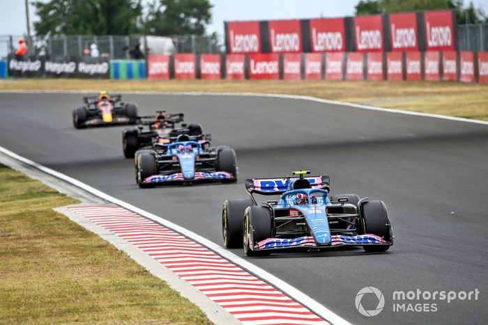 Esteban Ocon, Alpine A522, Fernando Alonso