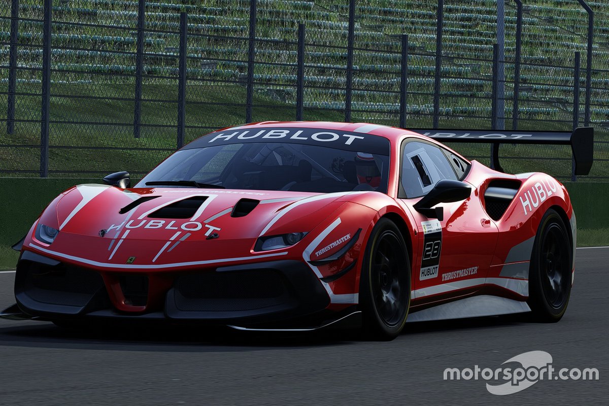 Ferrari 488 Challenge Evo в виртуальных гонках