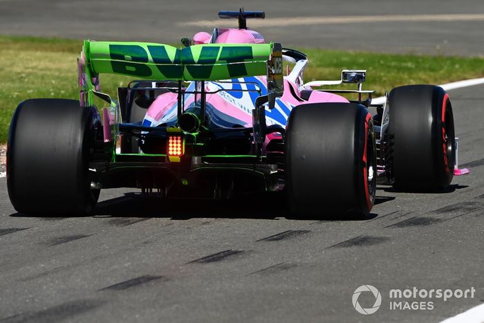 El Racing Point RP20 con pintura de parafina