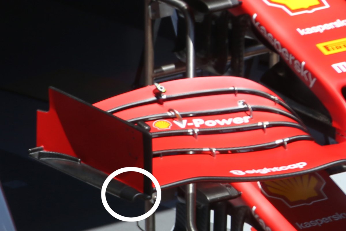 Front wings of Charles Leclerc, Ferrari SF1000