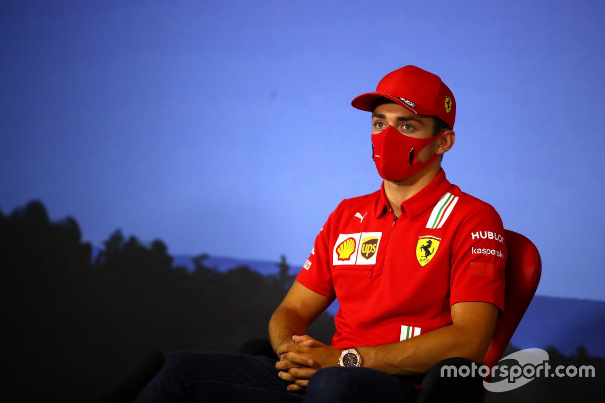 Charles Leclerc, Ferrari in the press conference