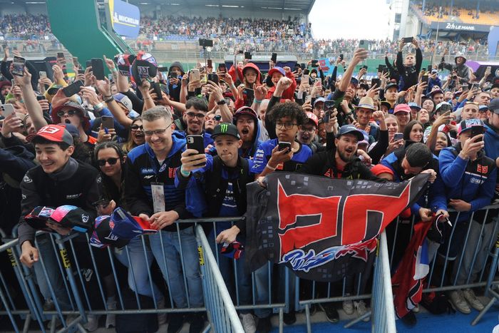 Fans of Fabio Quartararo, Yamaha Factory Racing