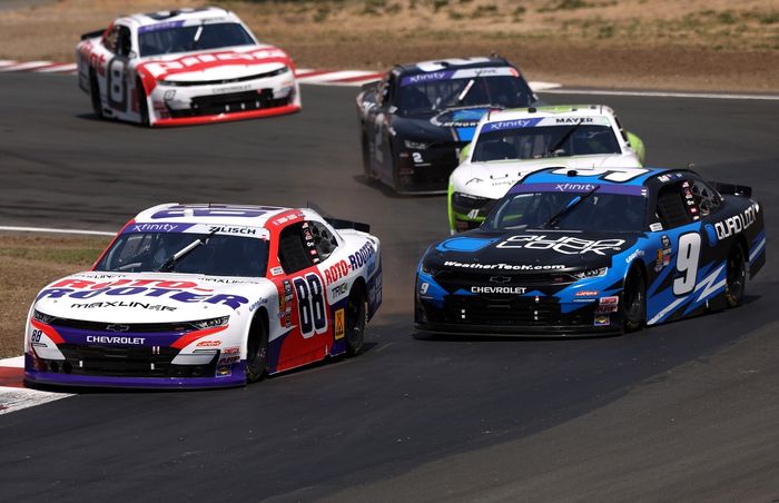 Connor Zilisch, JR Motorsports Chevrolet, Shane Van Gisbergen, Chevrolet