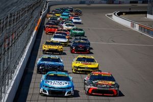 Ross Chastain, Trackhouse Racing Chevrolet, Chase Briscoe, Joe Gibbs Racing Toyota