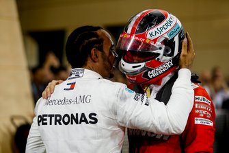 Lewis Hamilton, Mercedes AMG F1 en Charles Leclerc, Ferrari