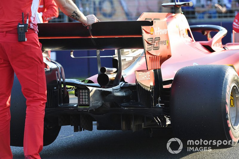 La monoposto di Sebastian Vettel, Ferrari SF90, dopo le qualifiche