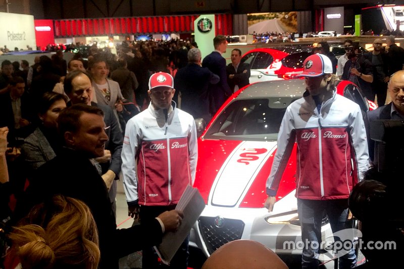 Kimi Raikkonen e Antonio Giovinazzi, Alfa Romeo Racing