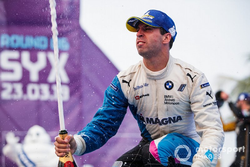 Antonio Felix da Costa, BMW I Andretti Motorsports, 3rd position, celebrates
