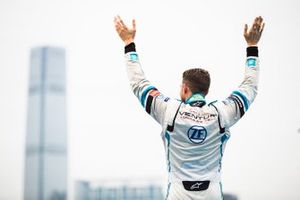 Edoardo Mortara, Venturi Formula E, 2nd position, approaches the podium