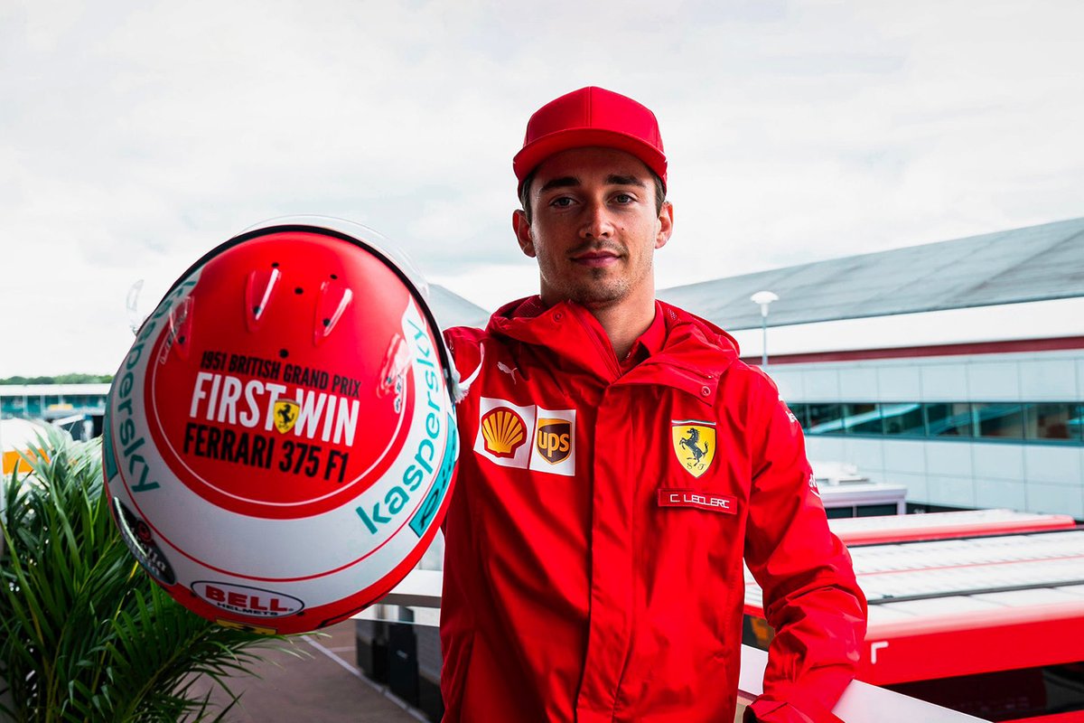Il casco di Charles Leclerc, Ferrari