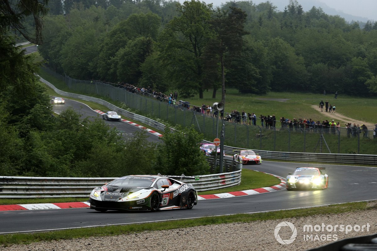 #63 Hankook FFF Racing Team Lamborghini Huracán GT3 Evo: Marco Mapelli, Franck Perera, Mirko Bortolotti, Giacomo Altoè