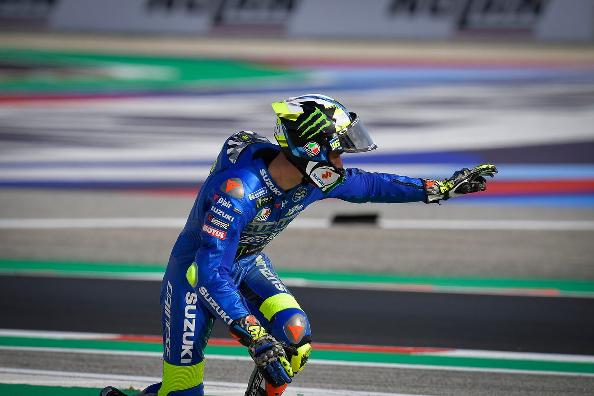 Joan Mir, Team Suzuki MotoGP, caída