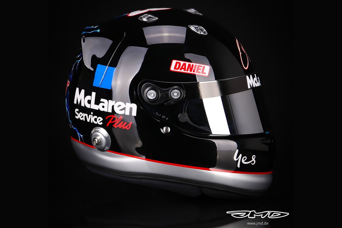 Casque de Daniel Ricciardo, McLaren