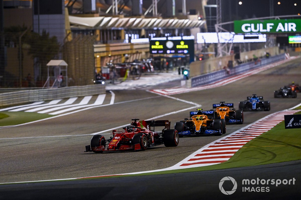 Charles Leclerc, Ferrari SF21, Lando Norris, McLaren MCL35M, Daniel Ricciardo, McLaren MCL35M, Fernando Alonso, Alpine A521