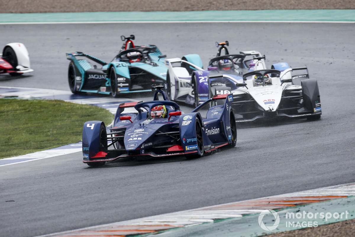 Robin Frijns, Envision Virgin Racing, Audi e-tron FE07, Edoardo Mortara, Venturi Racing, Silver Arrow 02, Jake Dennis, BMW i Andretti Motorsport, BMW iFE.21, Mitch Evans, Jaguar Racing, Jaguar I-TYPE 5