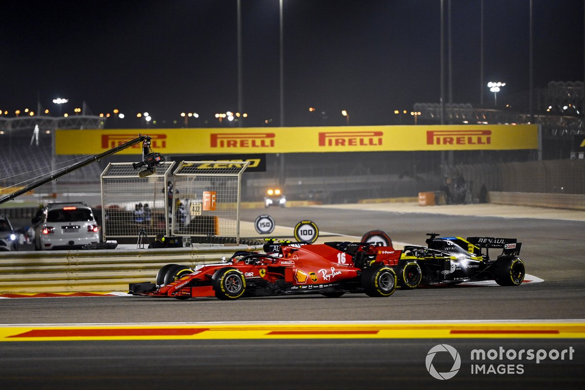 Charles Leclerc, Ferrari SF1000, Daniel Ricciardo, Renault F1 Team R.S.20