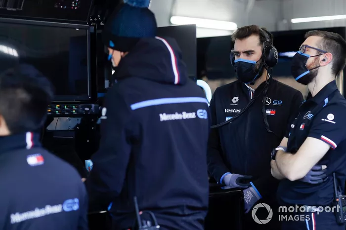 Mercedes Benz EQ team memebers at work