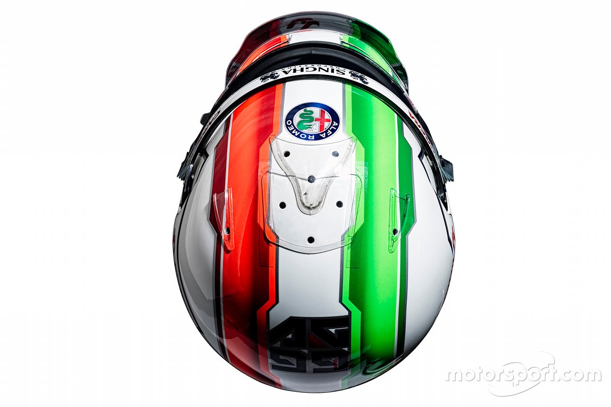 Il casco di Antonio Giovinazzi, Alfa Romeo Racing
