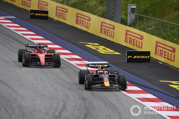 Max Verstappen, Red Bull Racing RB19, Charles Leclerc, Ferrari SF-23
