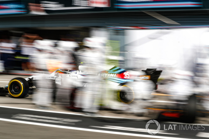 Sergey Sirotkin, Williams FW41, sort des stands
