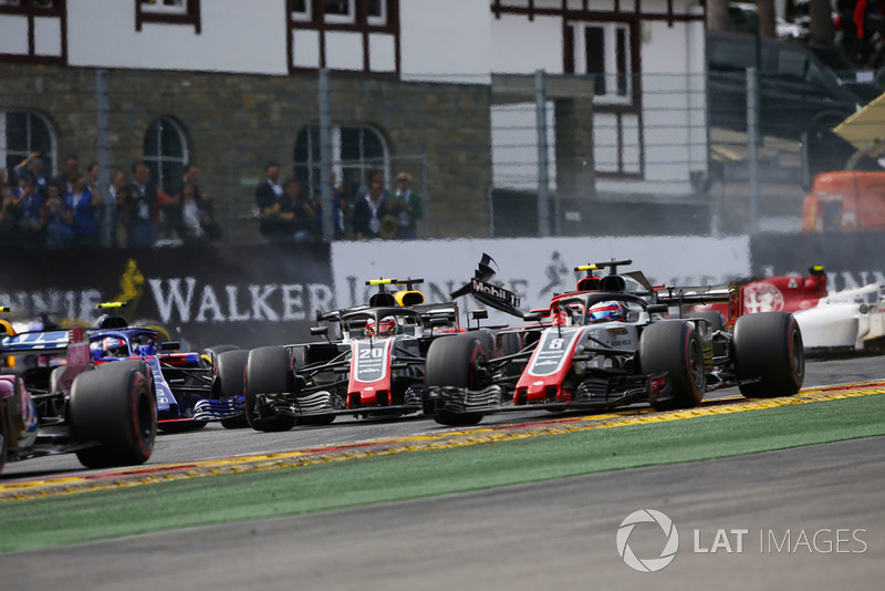 Belga Nagydíj - F1 2018 - rajtbaleset