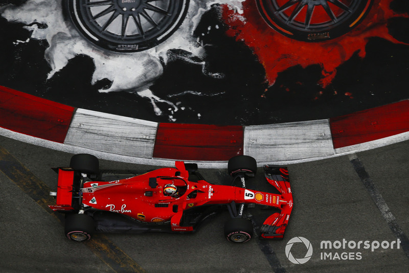3: Sebastian Vettel, Ferrari SF71H, 1'36.628