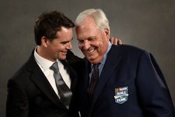 NASCAR Hall of Fame inductee Rick Hendrick and former NASCAR driver Jeff Gordon