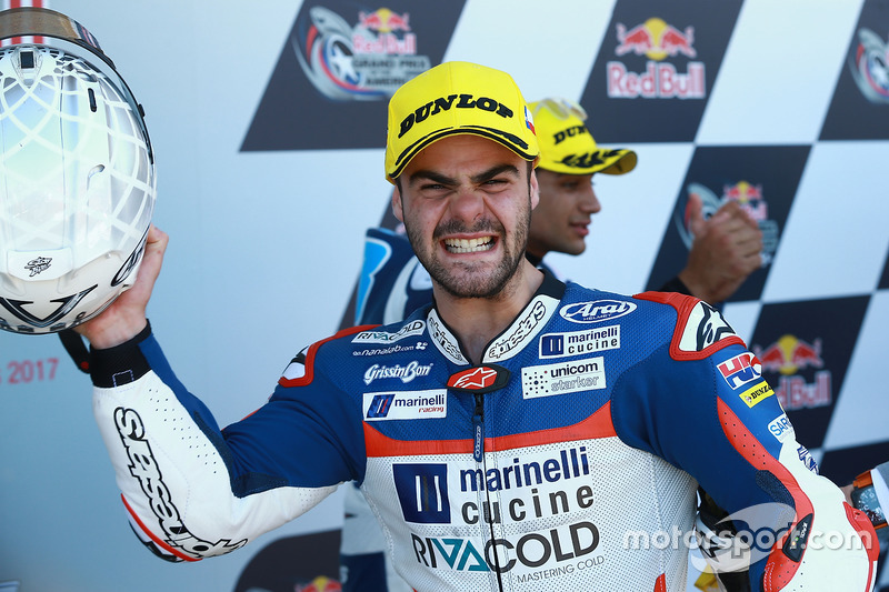 Podio: el segundo clasificado, Romano Fenati, Marinelli Rivacold Snipers