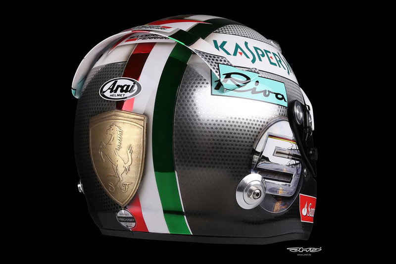 Helmet of Sebastian Vettel, Ferrari