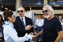 Azerbaycan Başkanı Ilham Aliyev ve First Lady Mehriban Aliyeva, Flavio Briatore