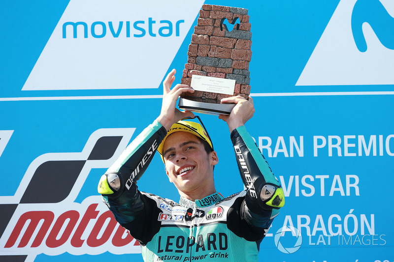 Podium: ganador, Joan Mir, Leopard Racing