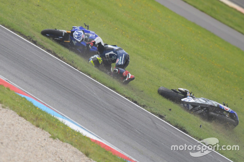 Crash von Federico Caricasulo, GRT Yamaha Official WorldSSP Team