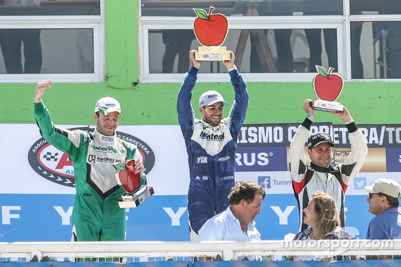 Podium: Agustin Canapino, Jet Racing Chevrolet, Julian Santero, Coiro Dole Racing Torino, Christian 