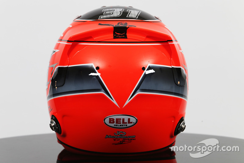 Le casque d'Esteban Ocon, Sahara Force India F1 Team