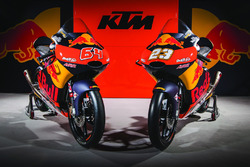 The bike of Niccolo Antonelli, Red Bull KTM Ajo and Bo Bendsneyder, Red Bull KTM Ajo