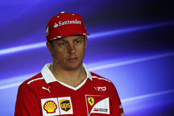Kimi Raikkonen, Ferrari in the Press Conference