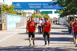 Lucas di Grassi, ABT Schaeffler Audi Sport, walks the track