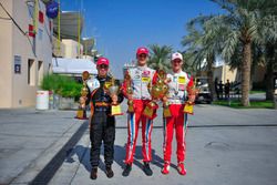 Race winner Ralf Aron, second place Joey Mawson, third place Mick Schumacher