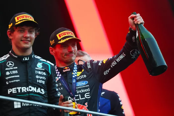 Andrea Kimi Antonelli, Mercedes, Max Verstappen, Red Bull Racing