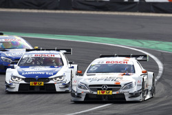 Robert Wickens, Mercedes-AMG Team HWA, Mercedes-AMG C63 DTM; Maxime Martin, BMW Team RBM, BMW M4 DTM