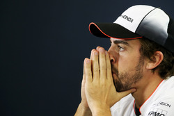 Fernando Alonso, McLaren in the FIA Press Conference