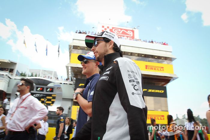 Sergio Pérez, Sahara Force India F1 en el desfile de pilotos