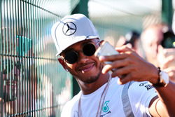 Lewis Hamilton, Mercedes AMG F1 with fans