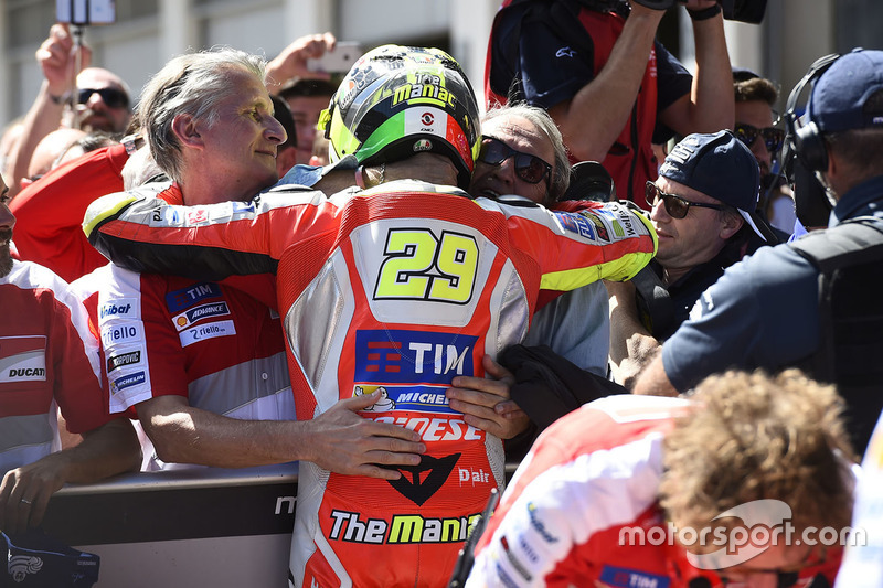 Il poleman Andrea Iannone, Ducati Team