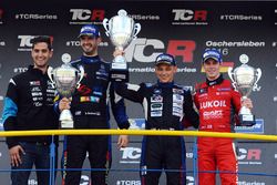 Podium: race winner Mato Homola, second place Dusan Borkovic, third place James Nash