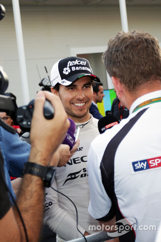 Sergio Pérez, Sahara Force India F1 con los medios