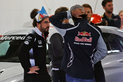 (L to R): Fernando Alonso, McLaren with Carlos Sainz Jr., Scuderia Toro Rosso on the drivers parade