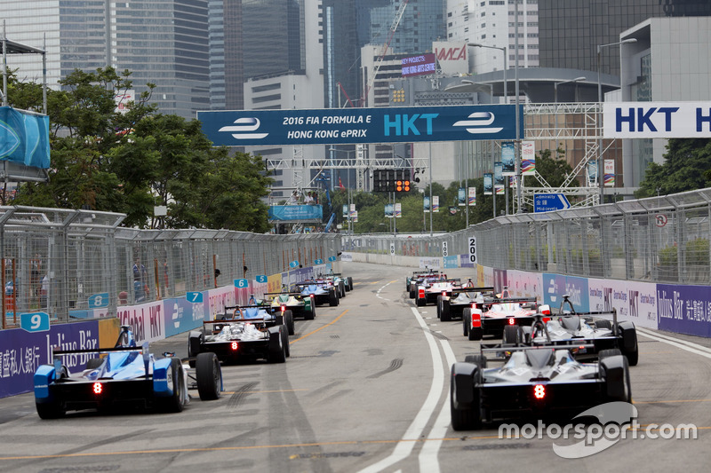 Starting grid, Hong Kong ePrix