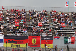 Fans in the grandstand